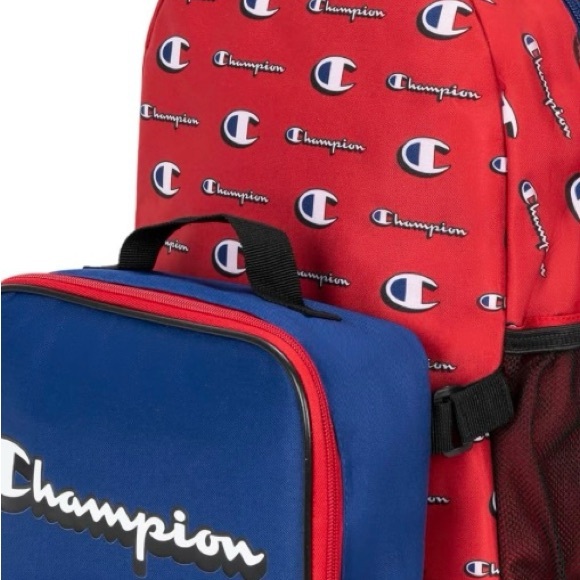 Champion Other - Champion Red and Blue Backpack/lunch Set